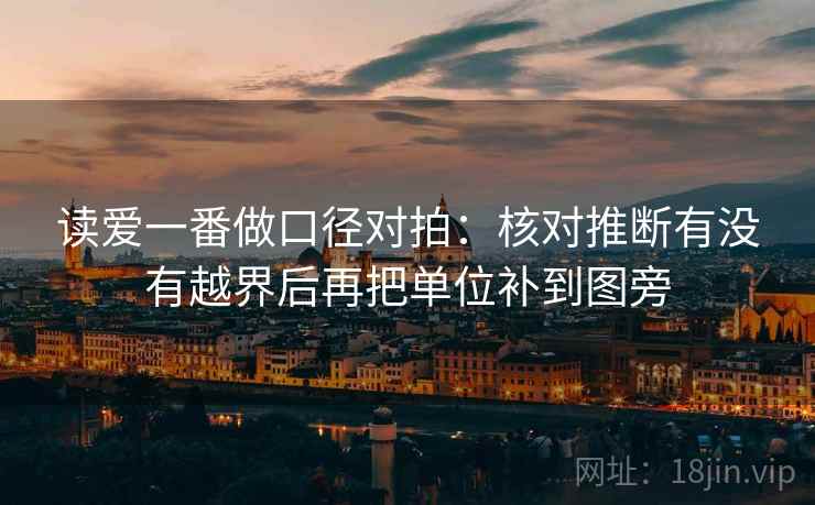 读爱一番做口径对拍：核对推断有没有越界后再把单位补到图旁  第2张